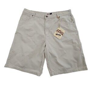 NWT Phat Farm Shorts Men's Size 44 Khaki NEW Denim 12" Inseam Relaxed Classic